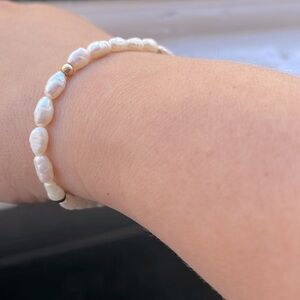 Vintage 14K Gold Baby Baroque pearl Bracelet